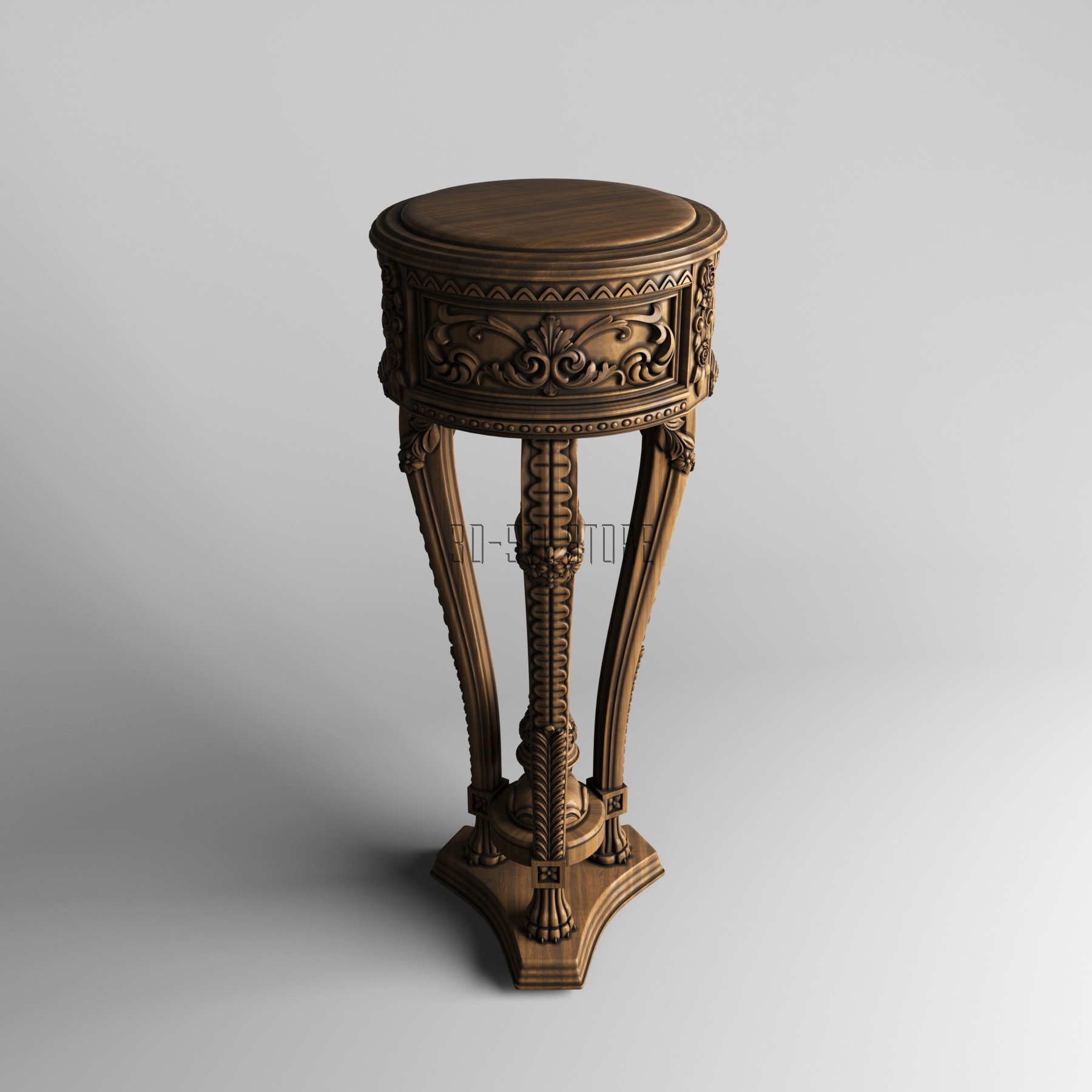 Pedestal table, 3d models (stl)