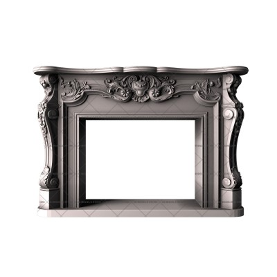 Fireplace, 3d models (stl)