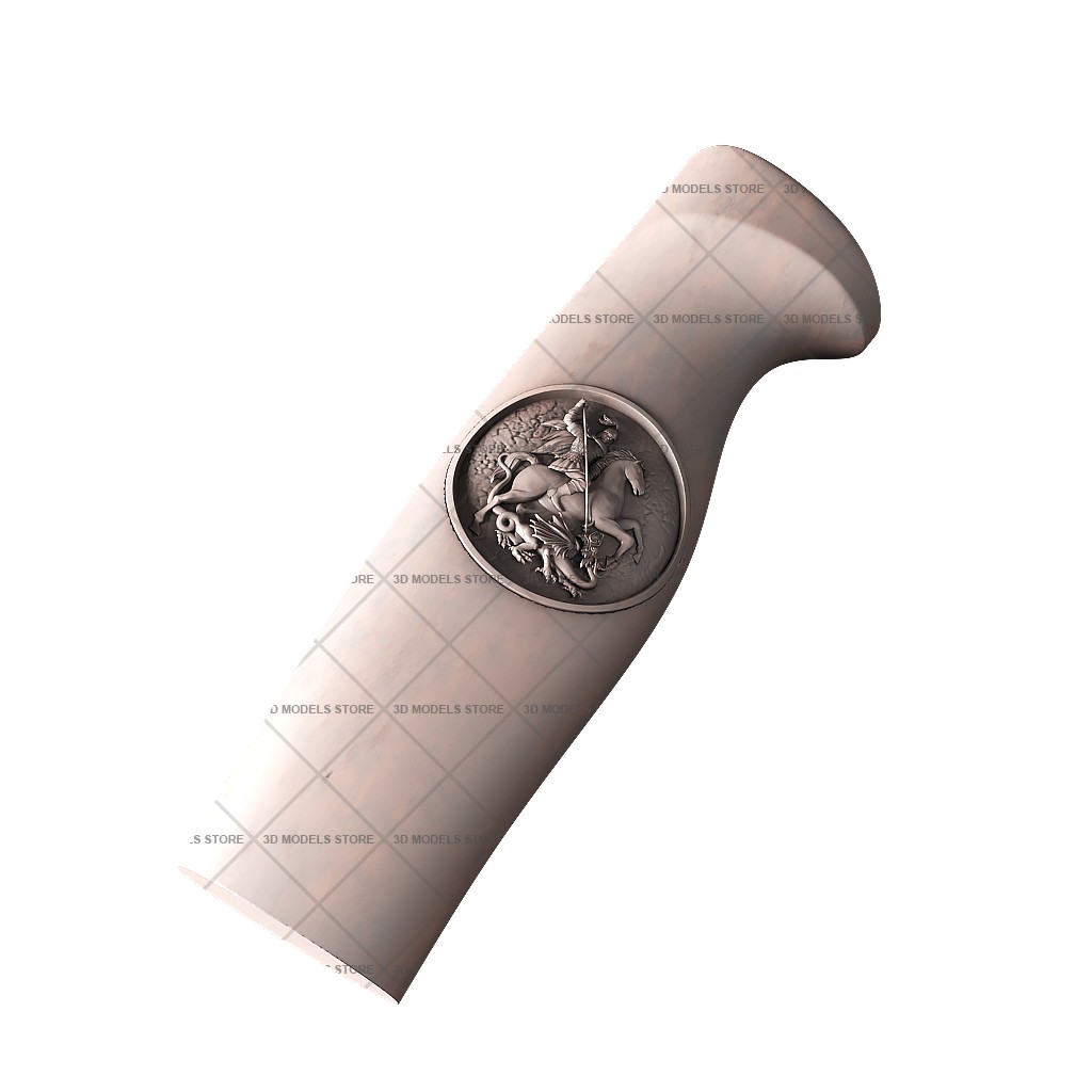 Handle with St. George the Victorious, 3d models (stl)
