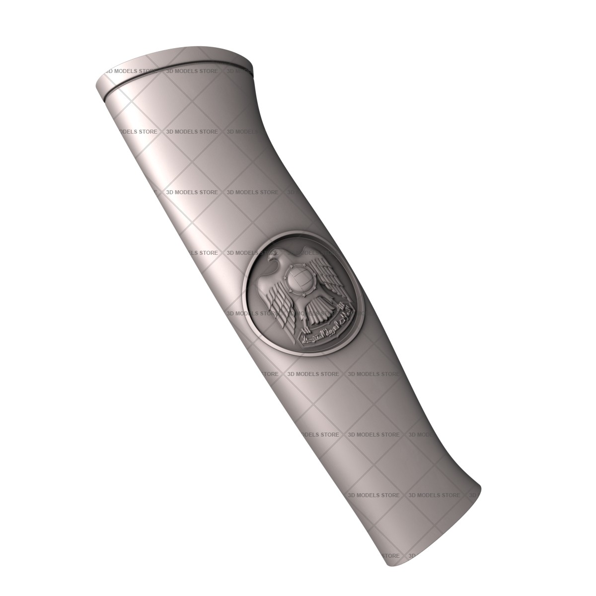 Handle with the emblem of the united arab emirates, 3d models (stl)