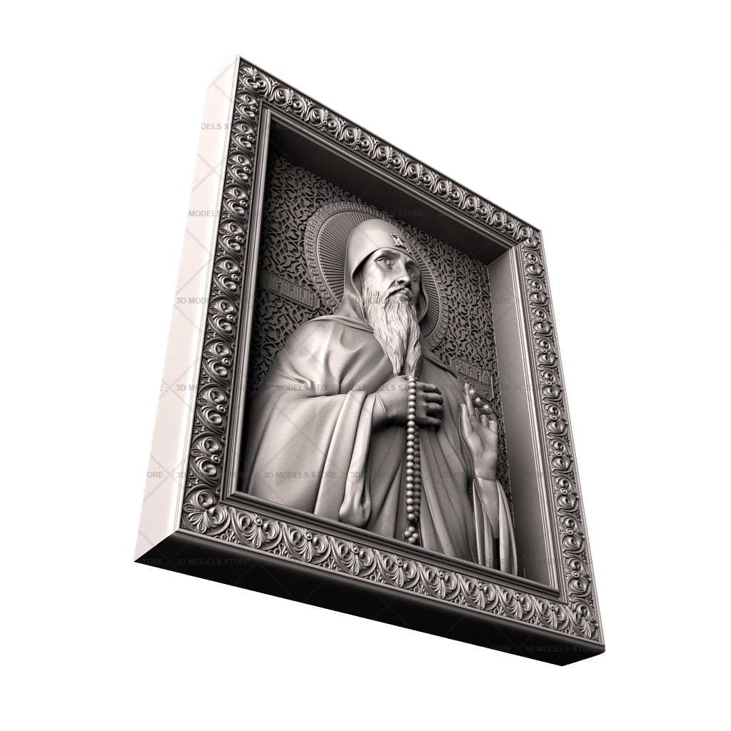 Icon of Saint Zechariah, 3d models (stl)