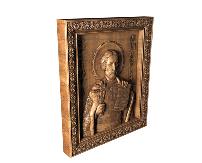 Icon of Alexander Nevsky, 3d models (stl)