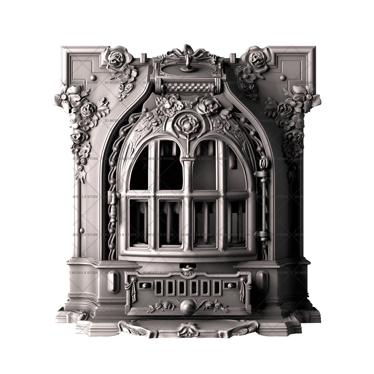 Fireplace antique, 3d models (stl)