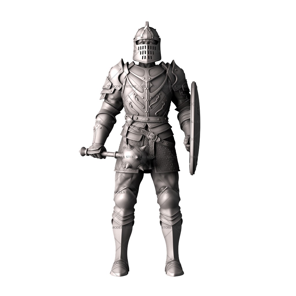 Sculpture knight, 3d models (stl)