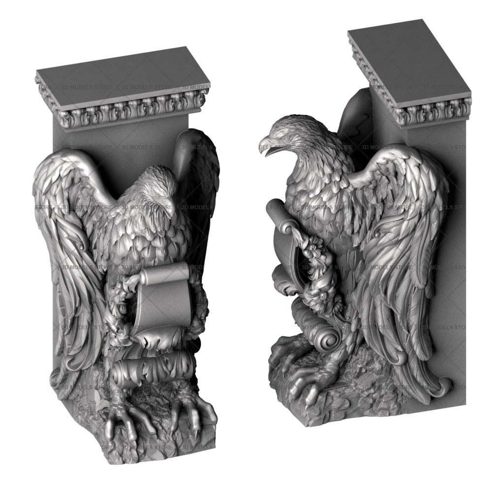 Eagle bracket, 3d models (stl)