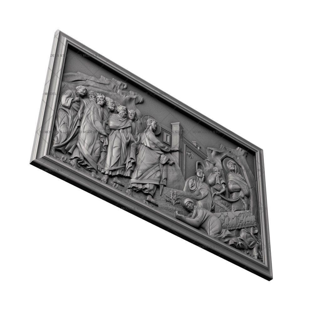 Icon of the Resurrection of Lazarus, 3d models (stl)