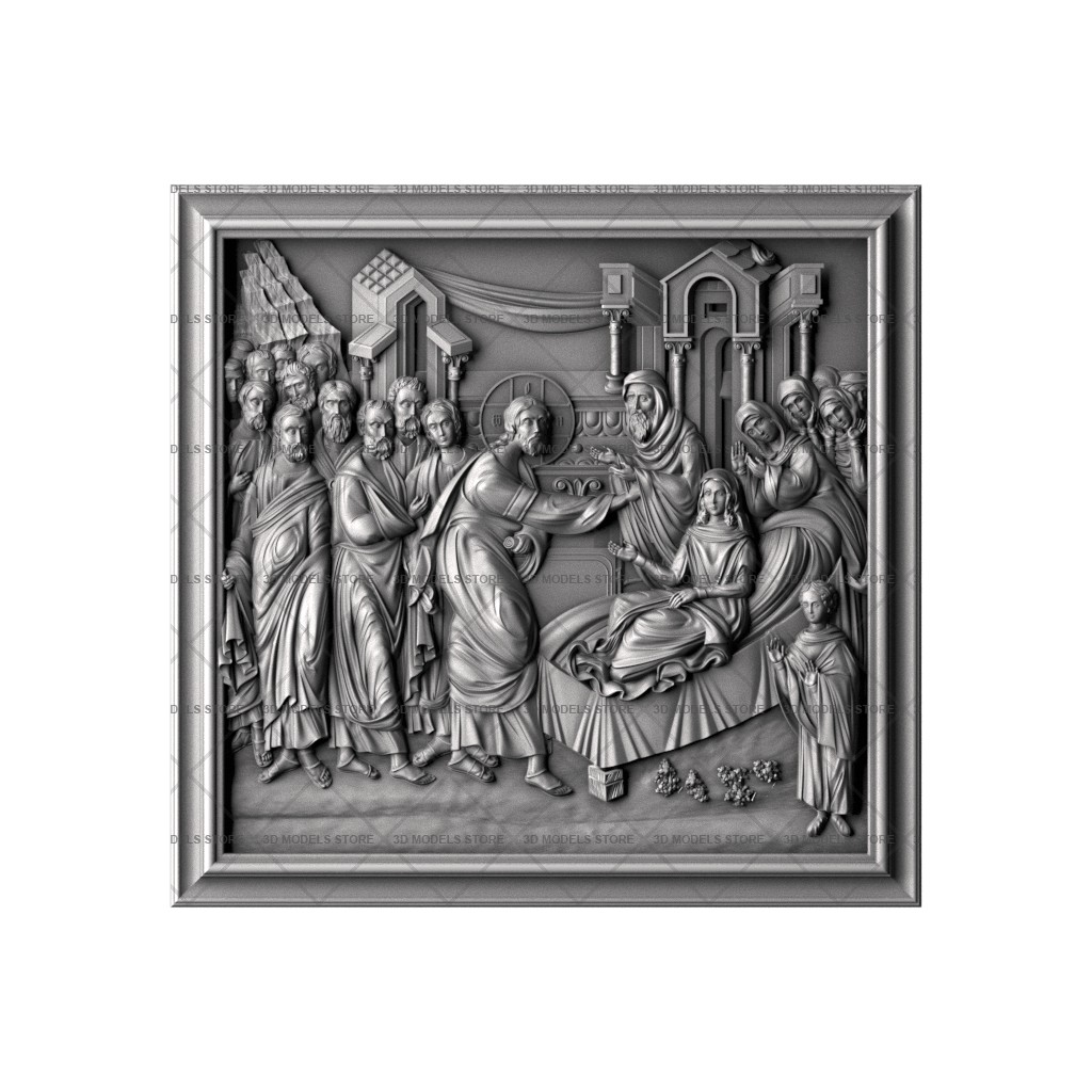 Icon of the Resurrection of Jairus Daughter, 3d models (stl)