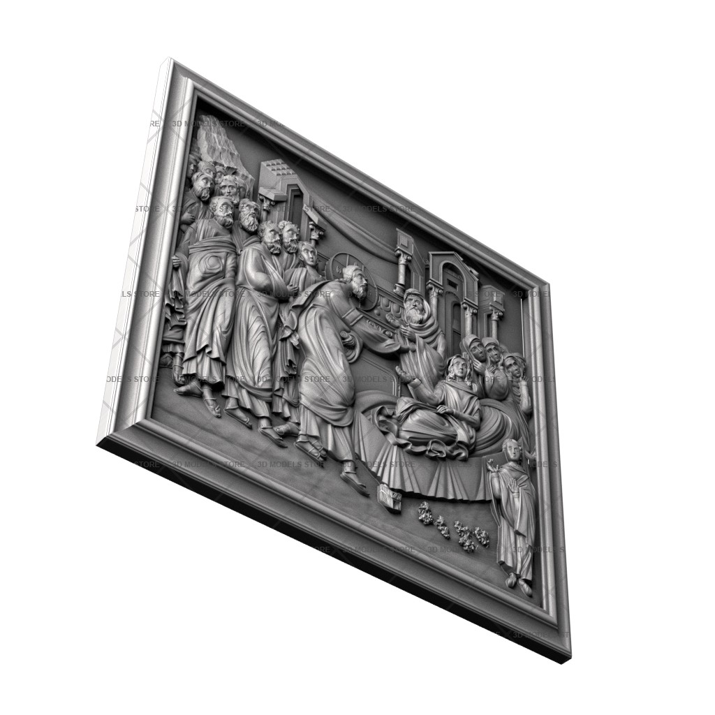 Icon of the Resurrection of Jairus Daughter, 3d models (stl)