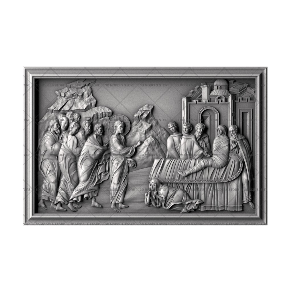Icon of the Resurrection of the Son of the Widow of Nain, 3d models (stl)
