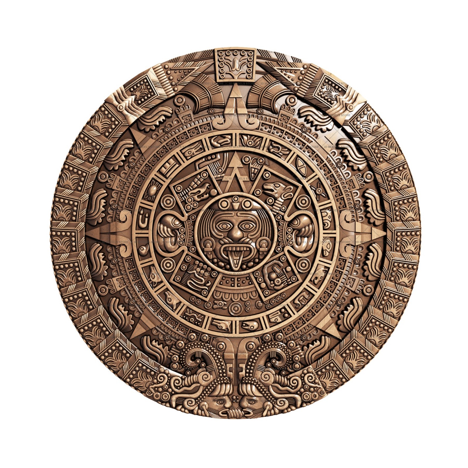 Mayan calendar brlf_0003 - 3d models (stl)