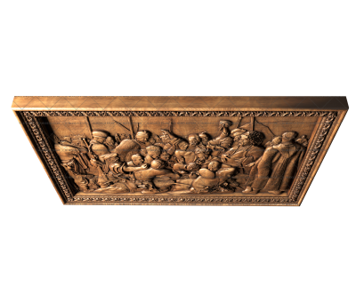 Zaporozhian Cossacks write to the Sultan of Turkey by Ilya Repin, 3d models (stl)