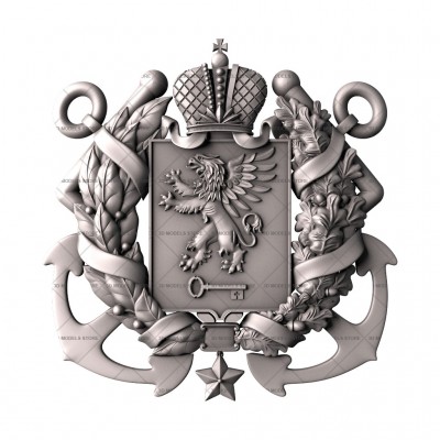 The coat of arms of Kerch, 3D, 3d models (stl)