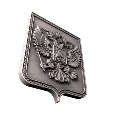 The emblem of the Russia, 3D (stl) model for CNC, 3d models (stl)