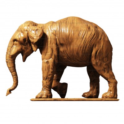 Elephant sculpture, 3d models (stl)