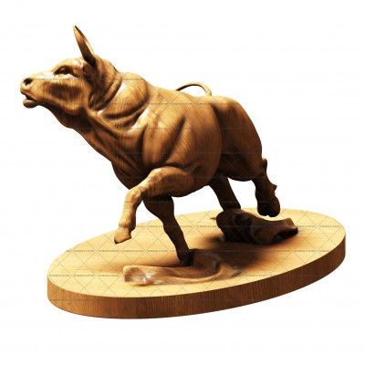 Bull sculpture, 3d models (stl)